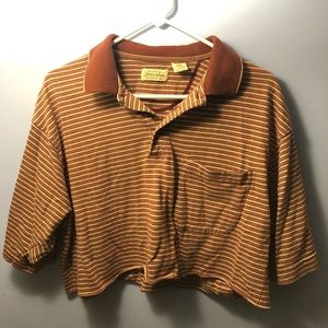 cropped collar shirt